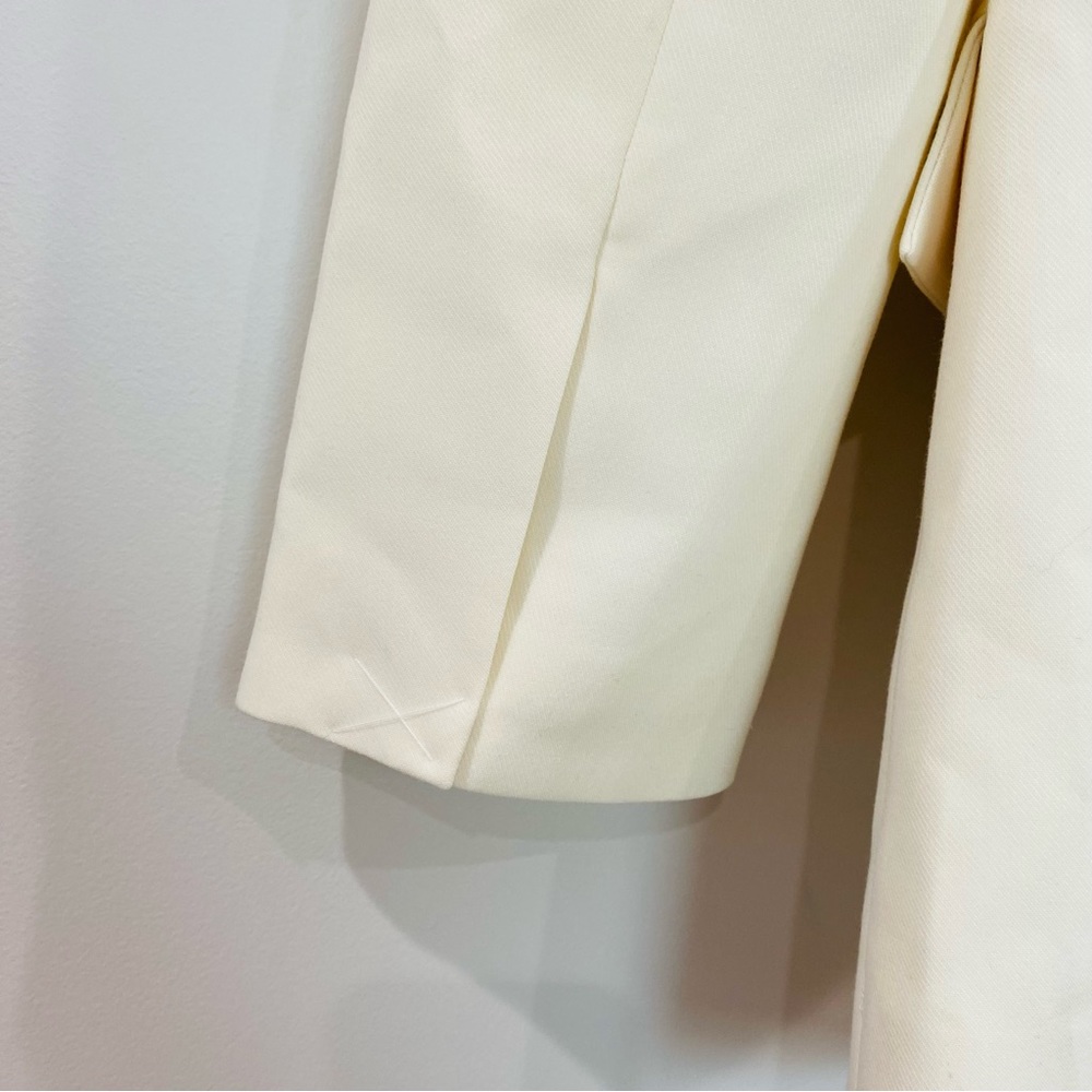 SHONA JOY Irene Collarless Oversized Blazer in Cream Sz 2 - Picture 14 of 16
